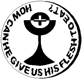 How can he give us his flesh to eat?